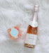 Mini bottle of Courtage Rose champagne and champagne gummy bears, simple gift for her, congratulations gift, graduation gift