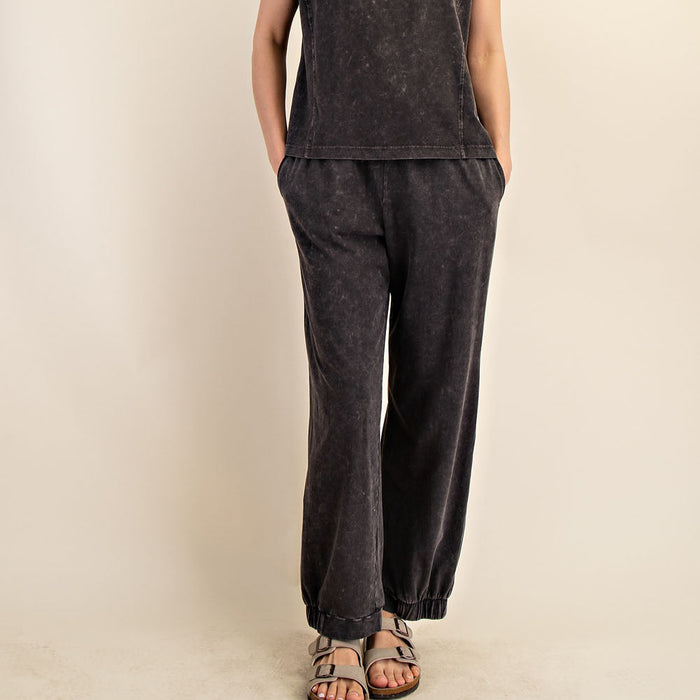 Mineral Wash Cotton Lounge Pants