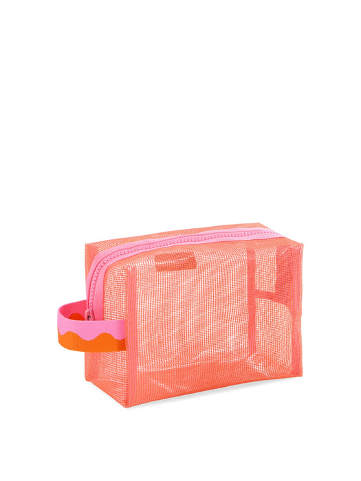 Camden Mesh Zip Pouch - Orange