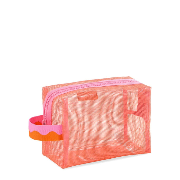 Camden Mesh Zip Pouch - Orange