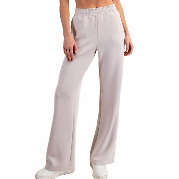 Modal Scuba Two Stripe Piping Straight Pant