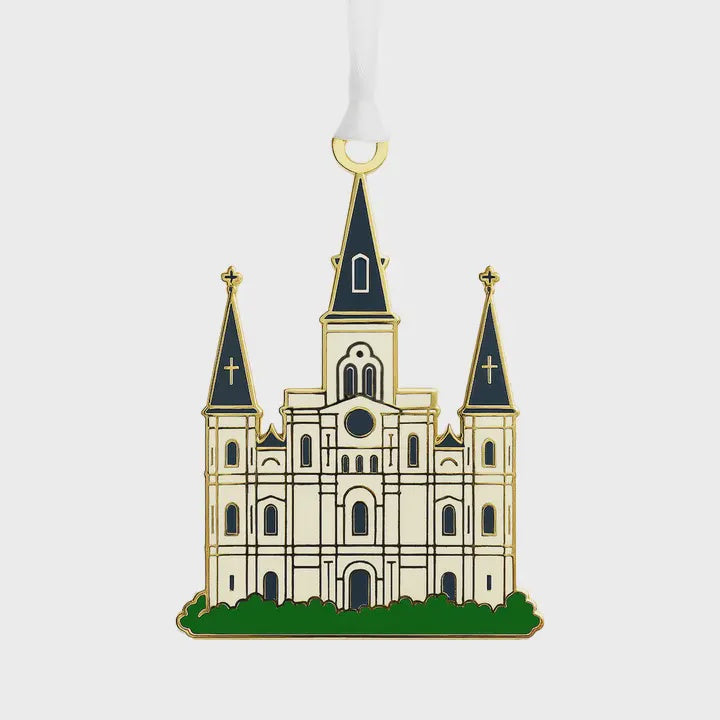 Cathedral Enamel Ornament