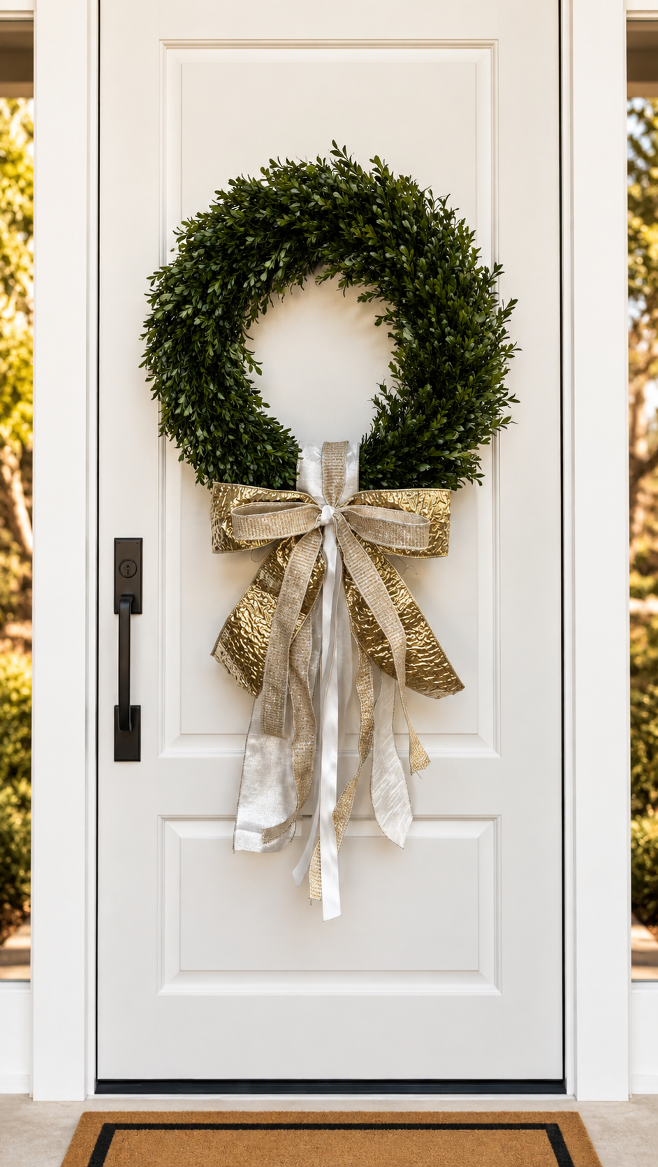 Silver Bells Sash &amp; Bow