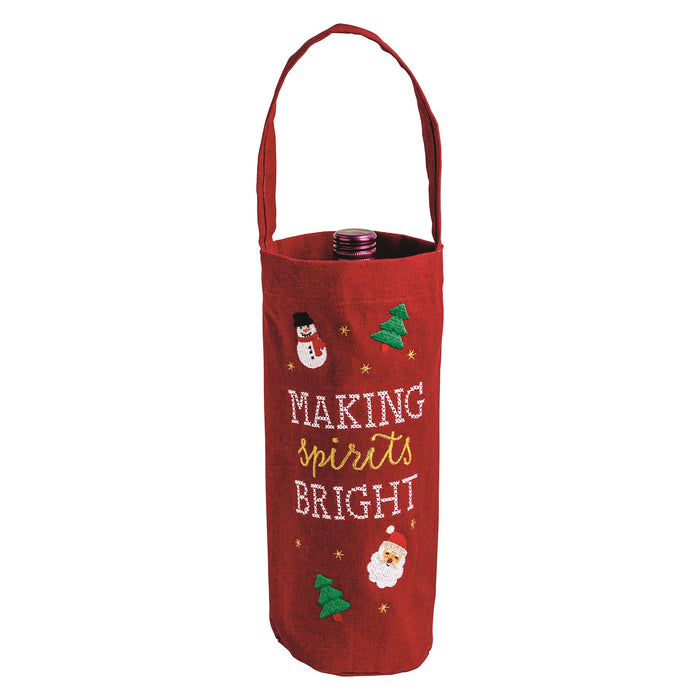 Making Spirits Bright Wine Bag