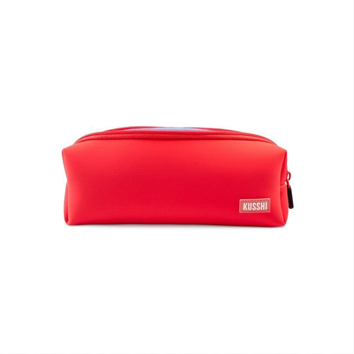Essentials Pouch - Coral Red/Periwinkle