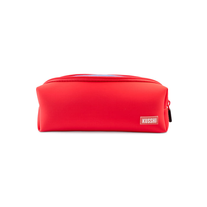 Essentials Pouch - Coral Red/Periwinkle