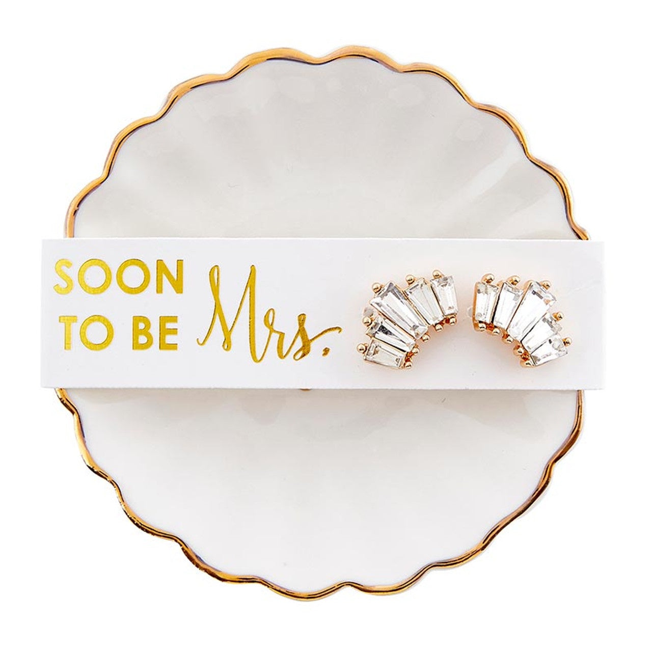 Soon to be Mrs. Earring & Tray Set