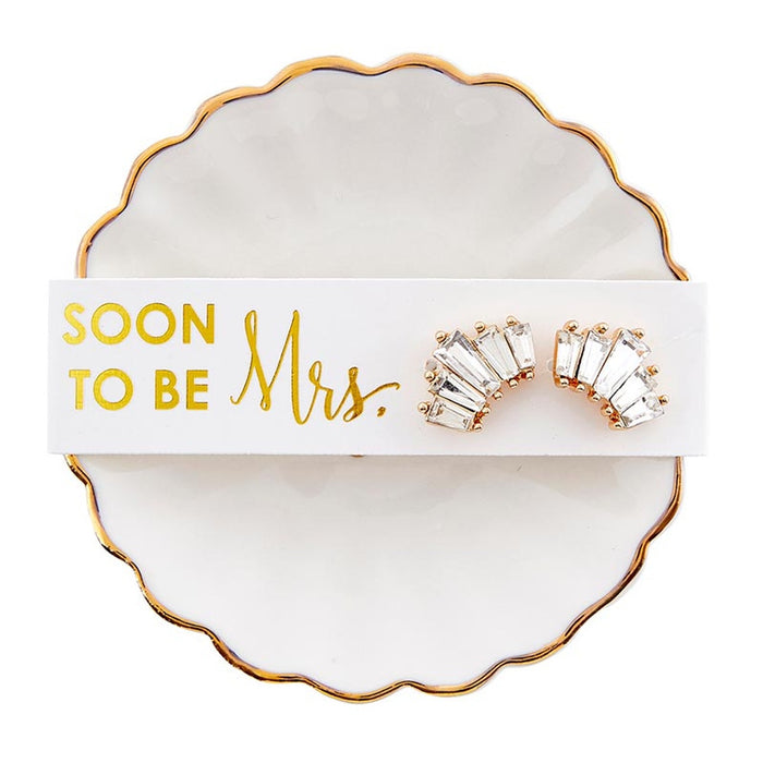 Soon to be Mrs. Earring & Tray Set