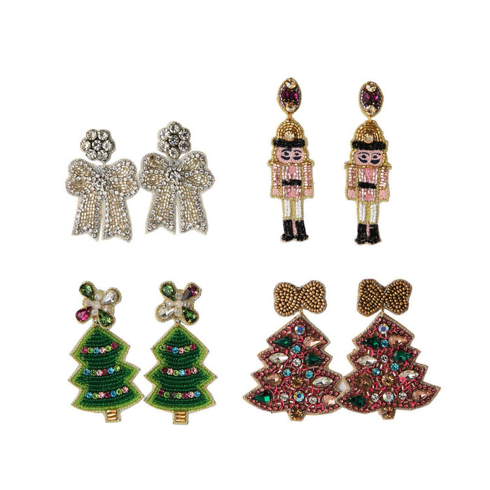 Holiday Beaded Earrings