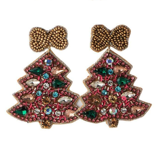 Holiday Beaded Earrings