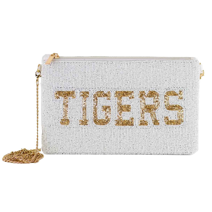 Tigers Beaded Crossbody