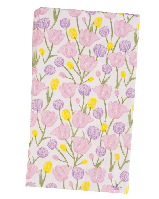 Tulip Fields Guest Napkins (Pack of 16)