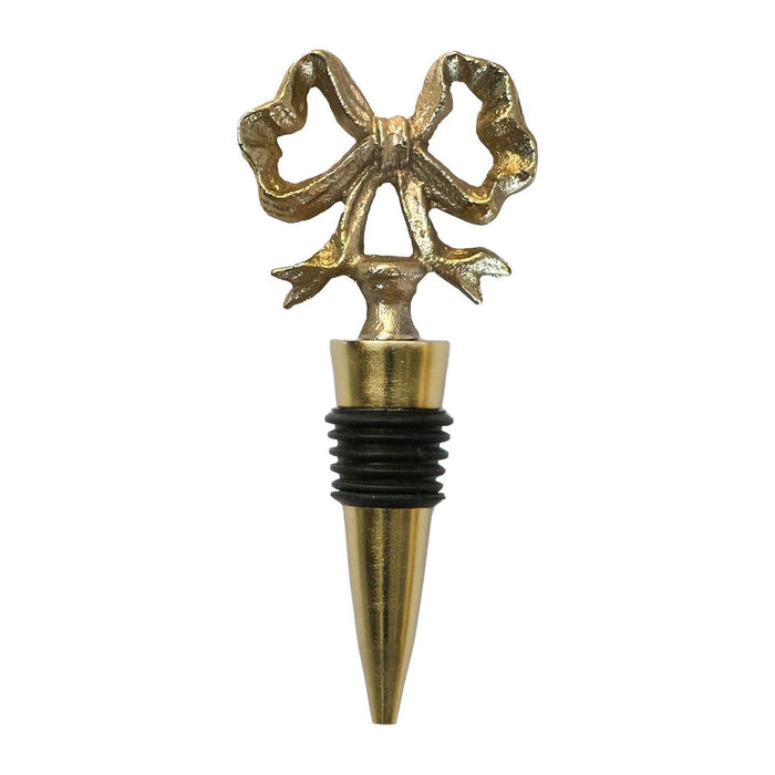 Wine Stopper Gold Bow