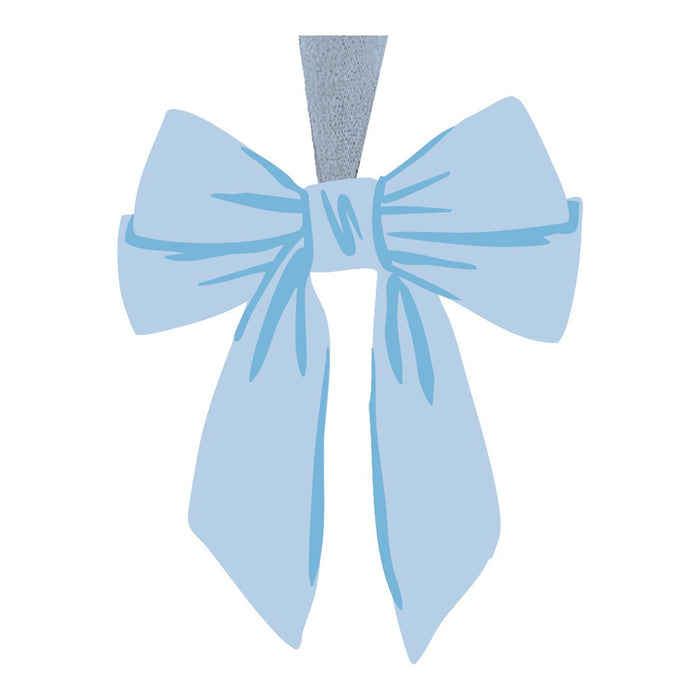 Bow Ornament - Blue