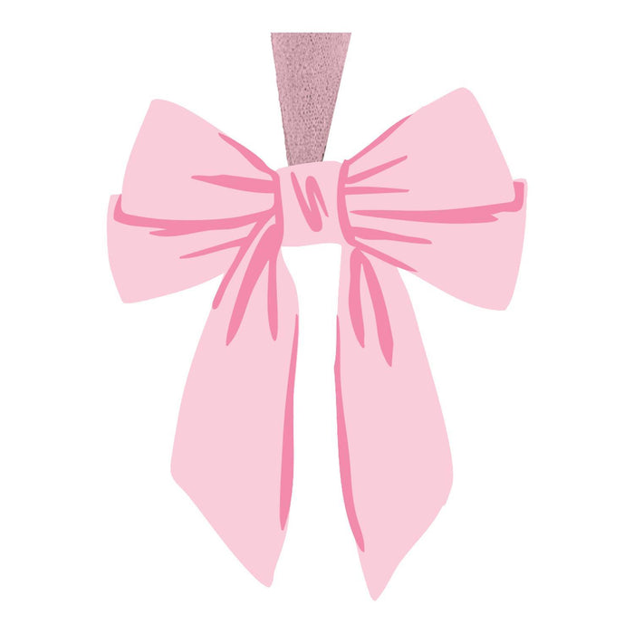 Bow Ornament - Pink