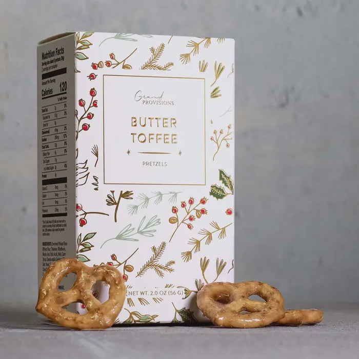 Holiday Butter Toffee Pretzels 2 oz
