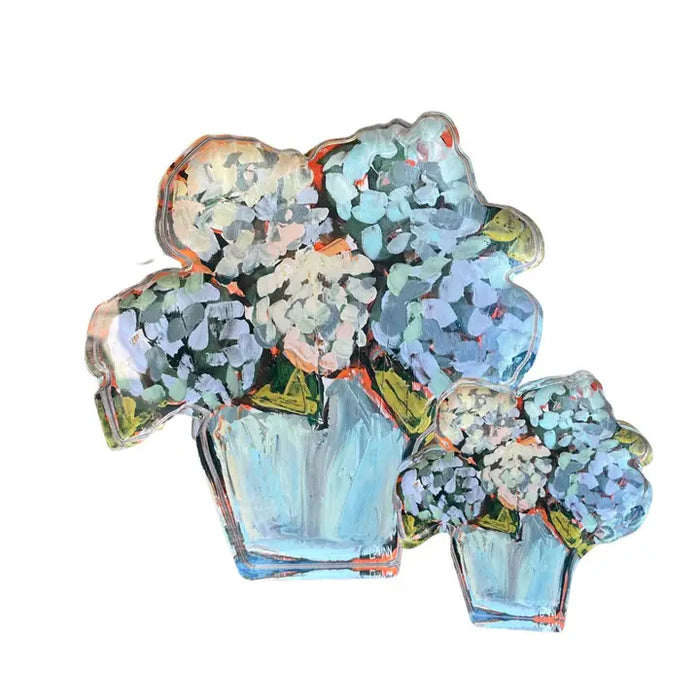 Blue Hydrangea Acrylic Bloom Block