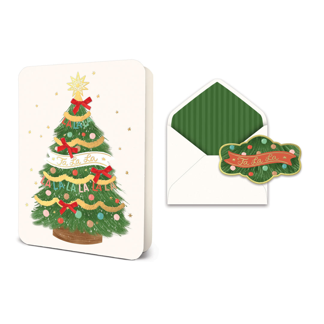 Fa La La Cheer Deluxe Greeting Card