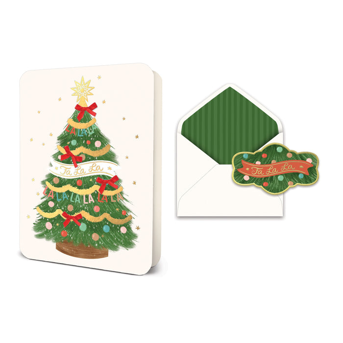 Fa La La Cheer Deluxe Greeting Card