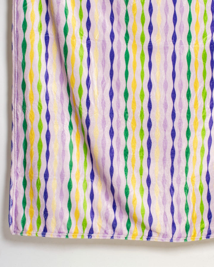 Mardi Party Striped Throw