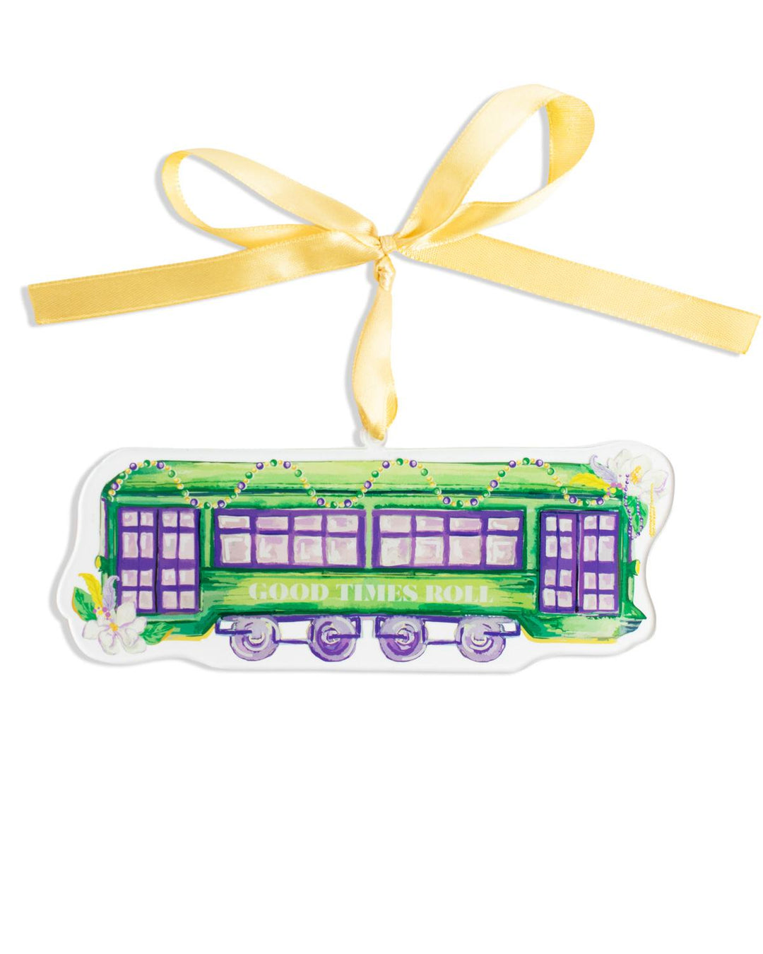 Mardi Streetcar Acrylic Ornament