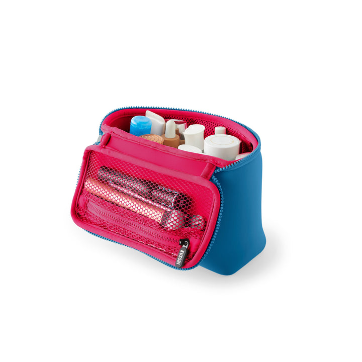 Neoprene Small Train - Midnight Teal/Raspberry