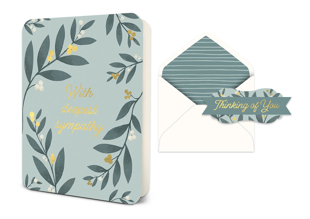 With Deepest Sympathy Deluxe Greeting Card