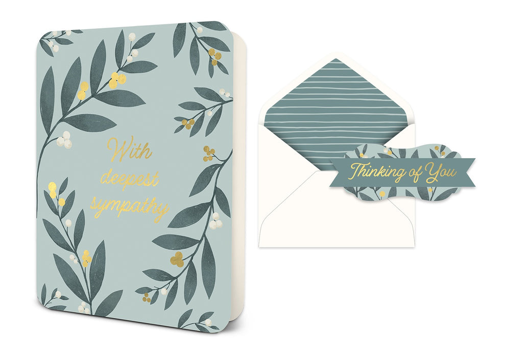 With Deepest Sympathy Deluxe Greeting Card