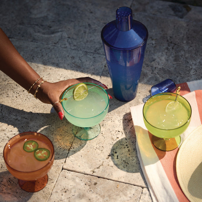 Rue Margarita Glasses - Mint - Set of 4