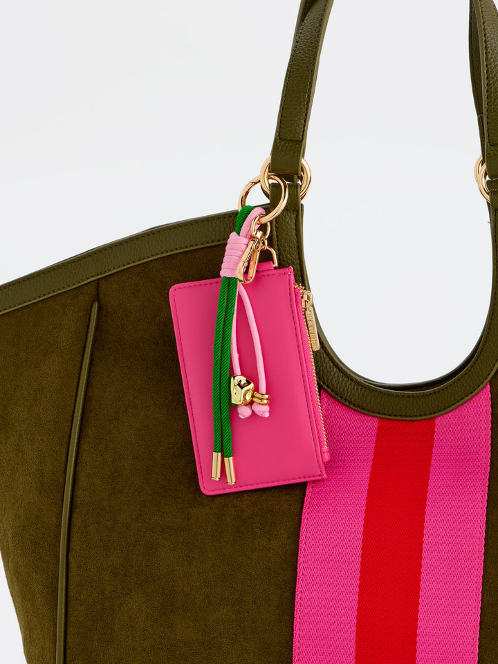 Zippy Card Case / Bag Charm - Pink