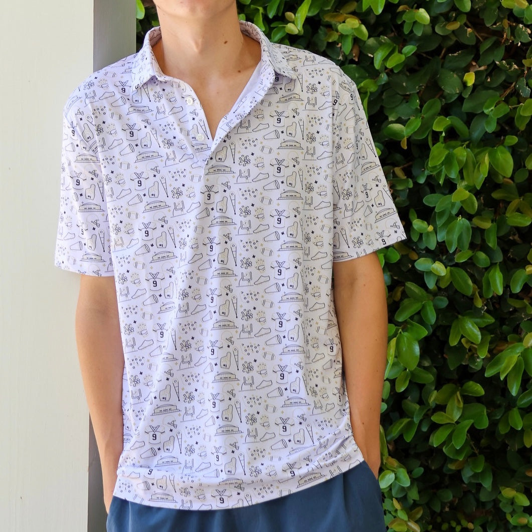 Saints Drawn Icon Polo