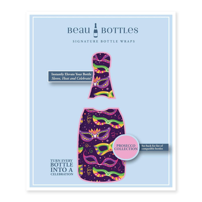 Mardi Masquerade Bottle Wrap - Prosecco Collection