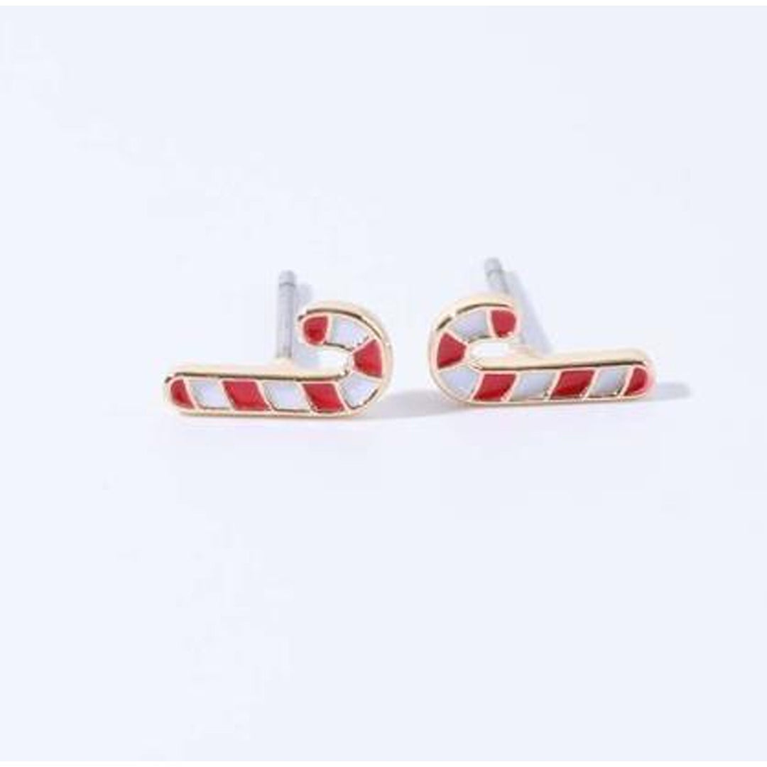 Cutesy Candy Cane Earrings