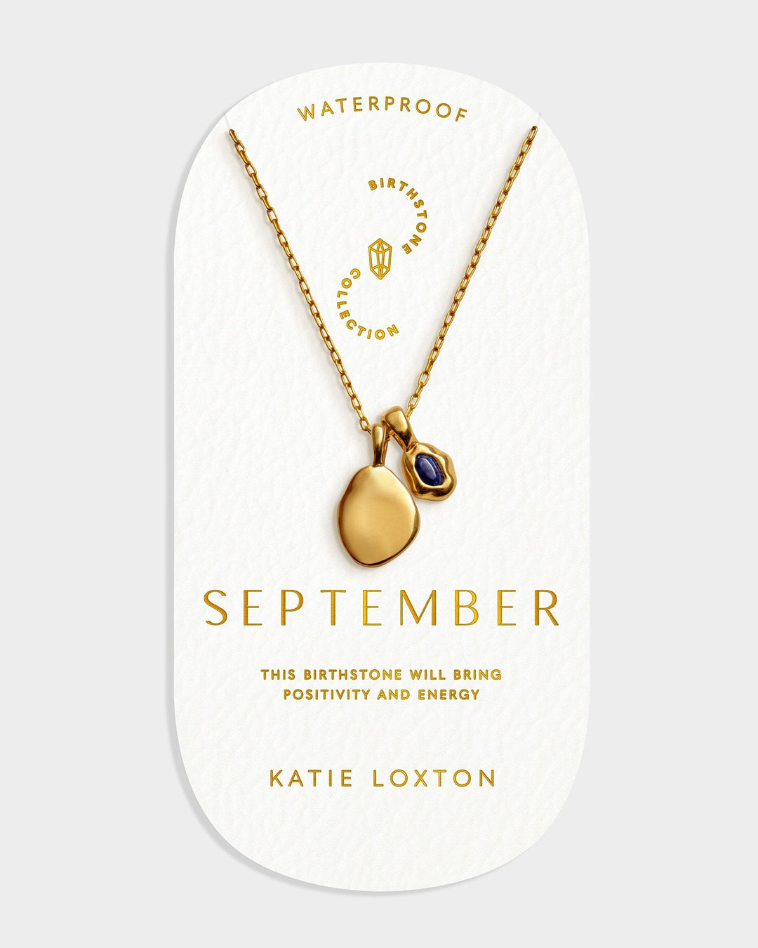 Birthstone Necklace - September - Lapis Lazuli