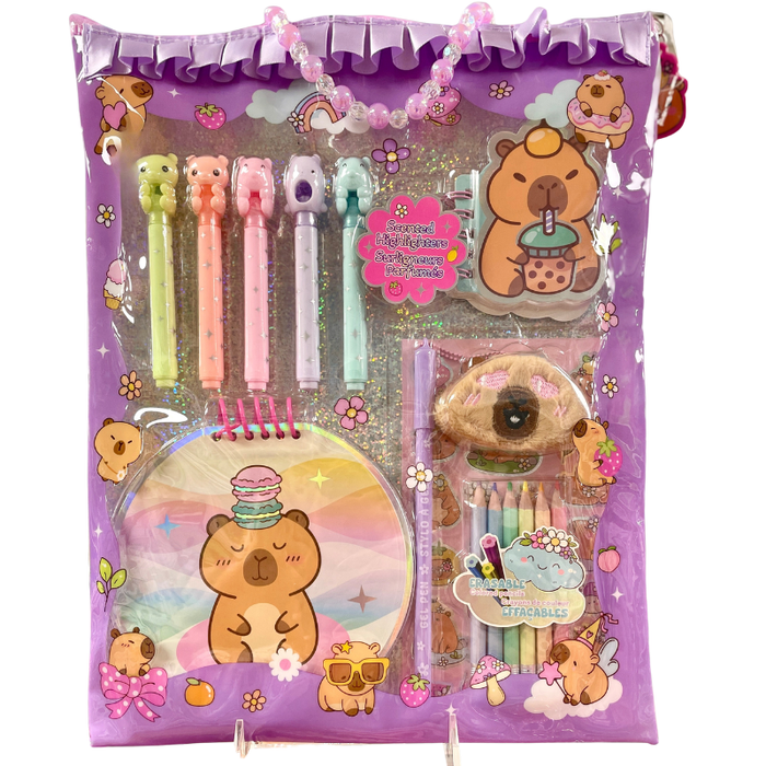 Starry Charmie Stationery- Capybara