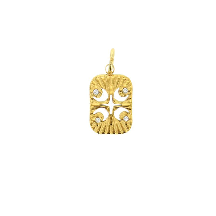 Gold Moon Cluster Charm