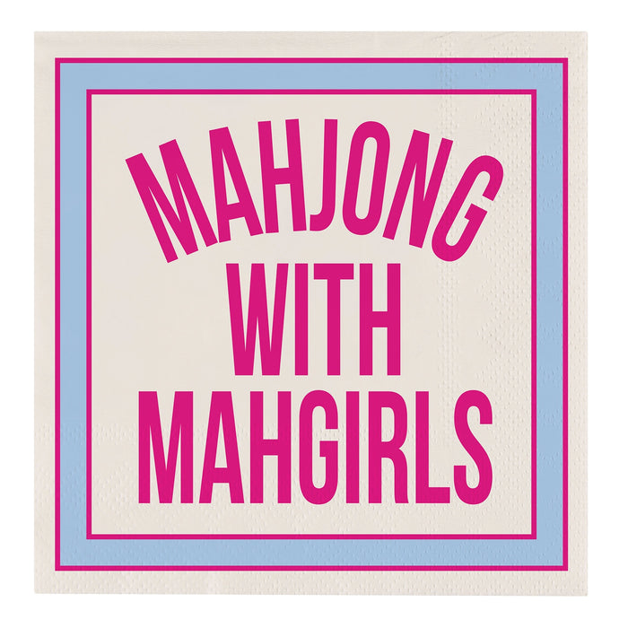Mahjong With Mahgirls Beverage Napkin