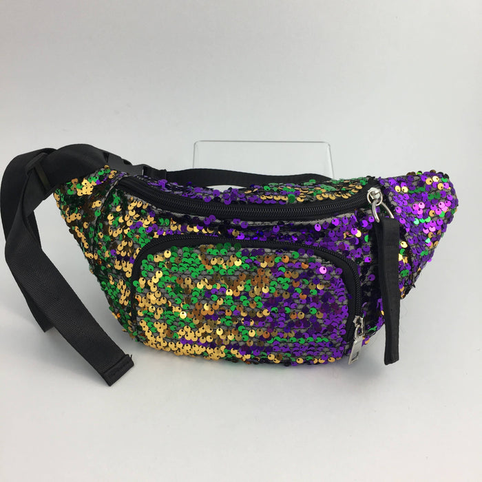 Mardi Gras Sequin Fanny Pack/Belt Bag