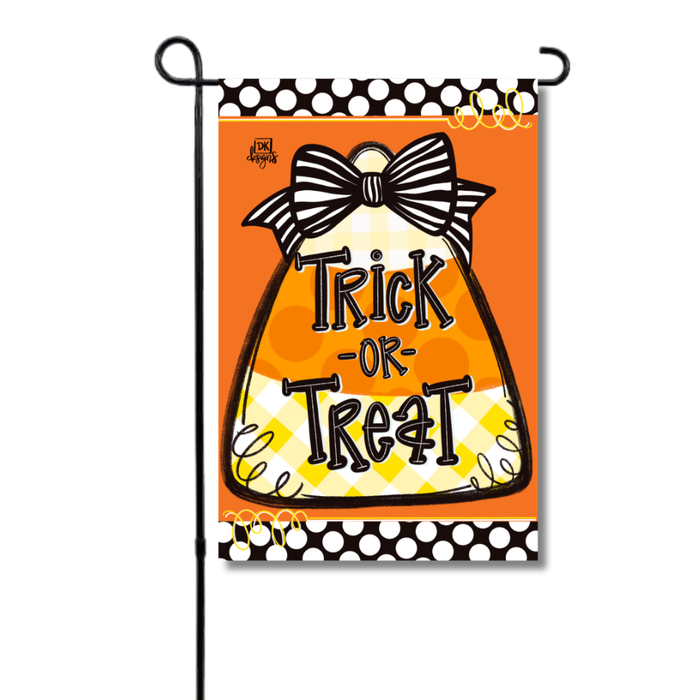 Candy Corn Trick-or-Treat Garden Flag