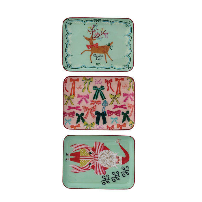 Holiday Enamel Tray