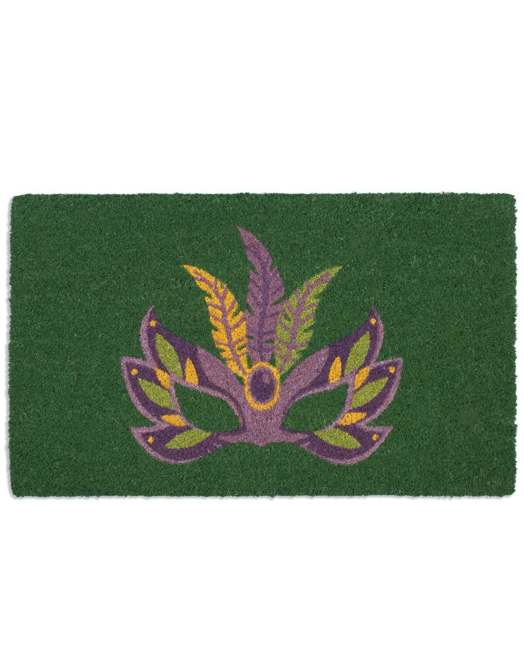 Mardi Gras Mask Coir Doormat