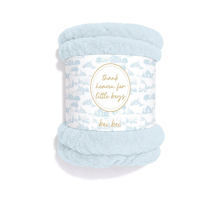 Faux Fur Blanket - Blue (Thank Heaven...Boys)