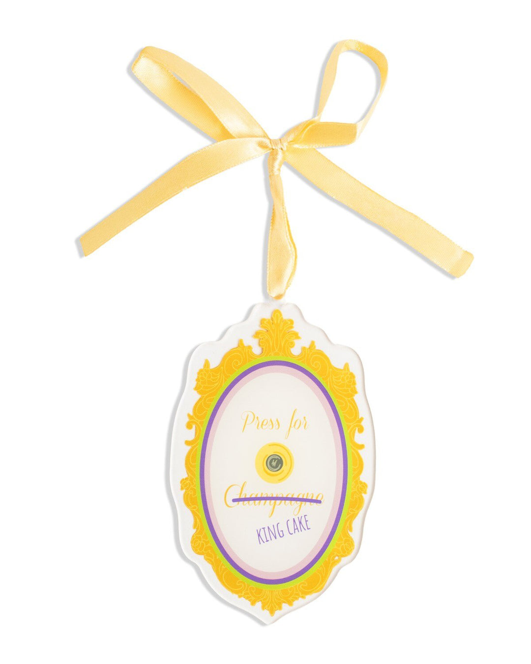 Press For King Cake Acrylic Ornament