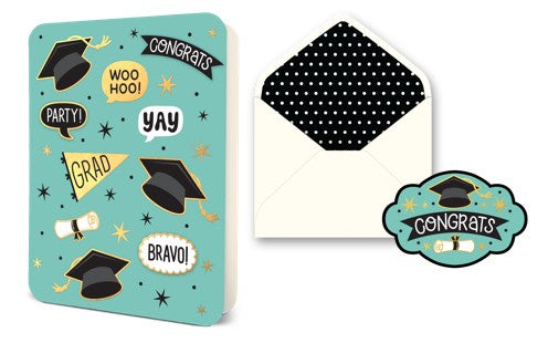Deluxe Greeting Card Caps Off to You!