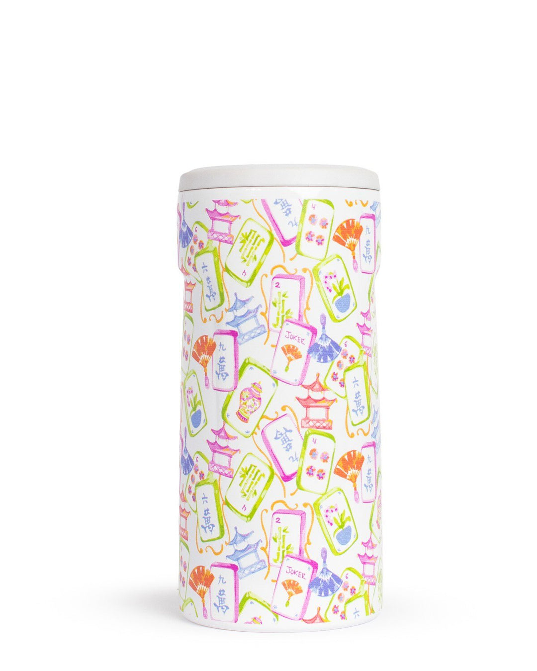 Mahjong Insulated Slim Can Koozie 12oz