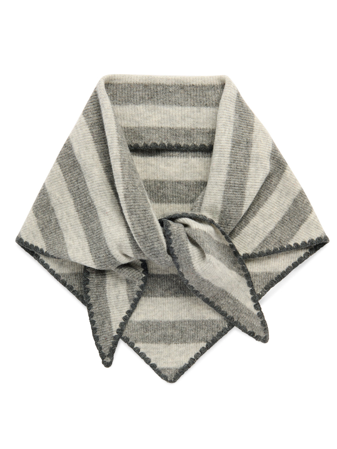 Joy Large Triangle Scarf - Grey