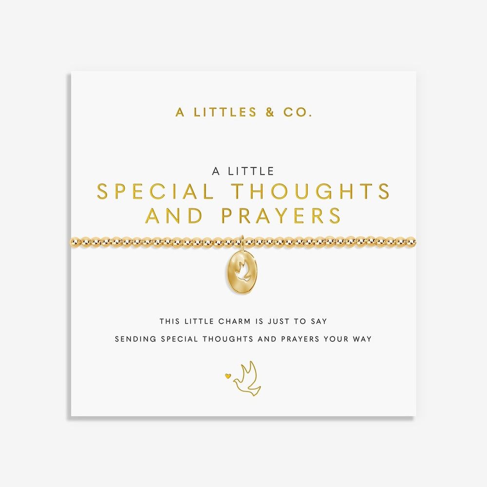 Special Thoughts and Prayers Gold Bracelet