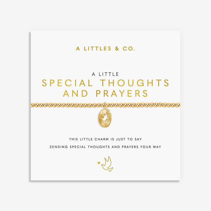 Special Thoughts and Prayers Gold Bracelet