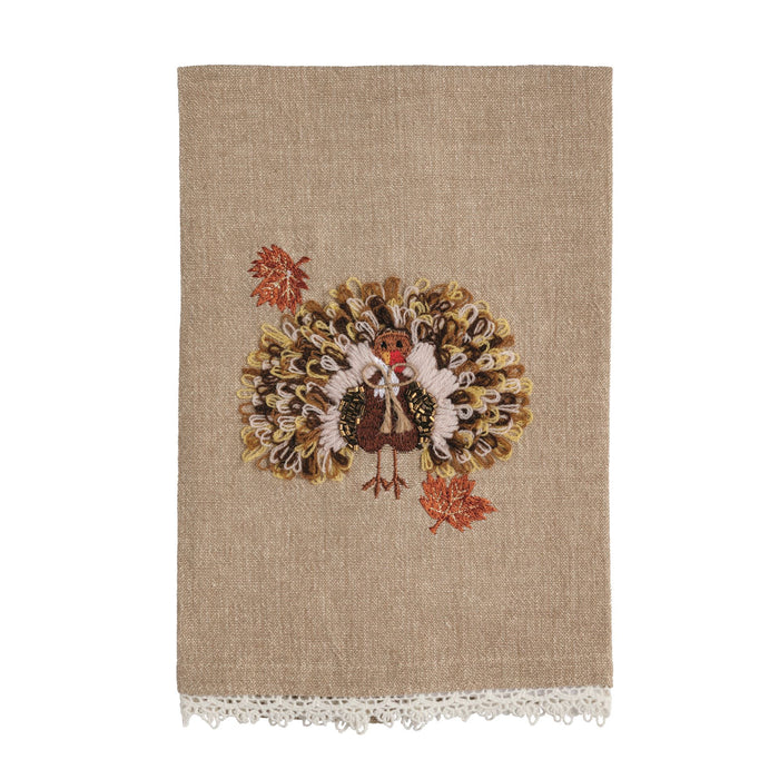Turkey Beaded Embroidery Towel