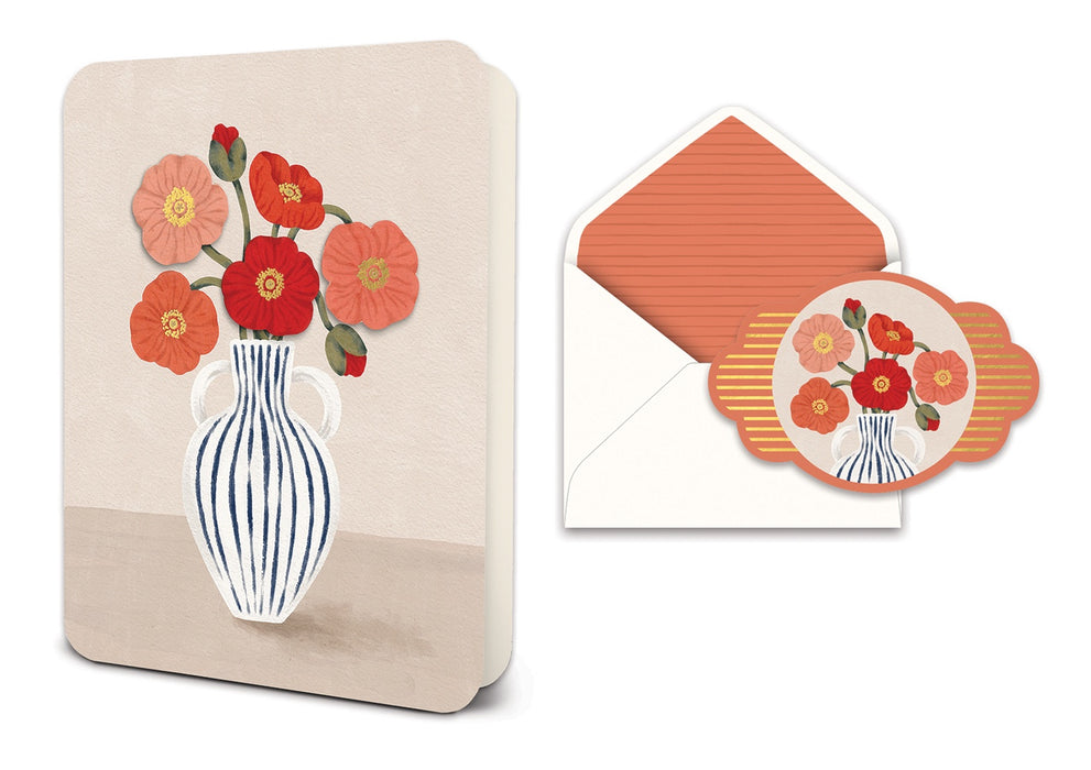 Delicate Windflowers Deluxe Greeting Cards